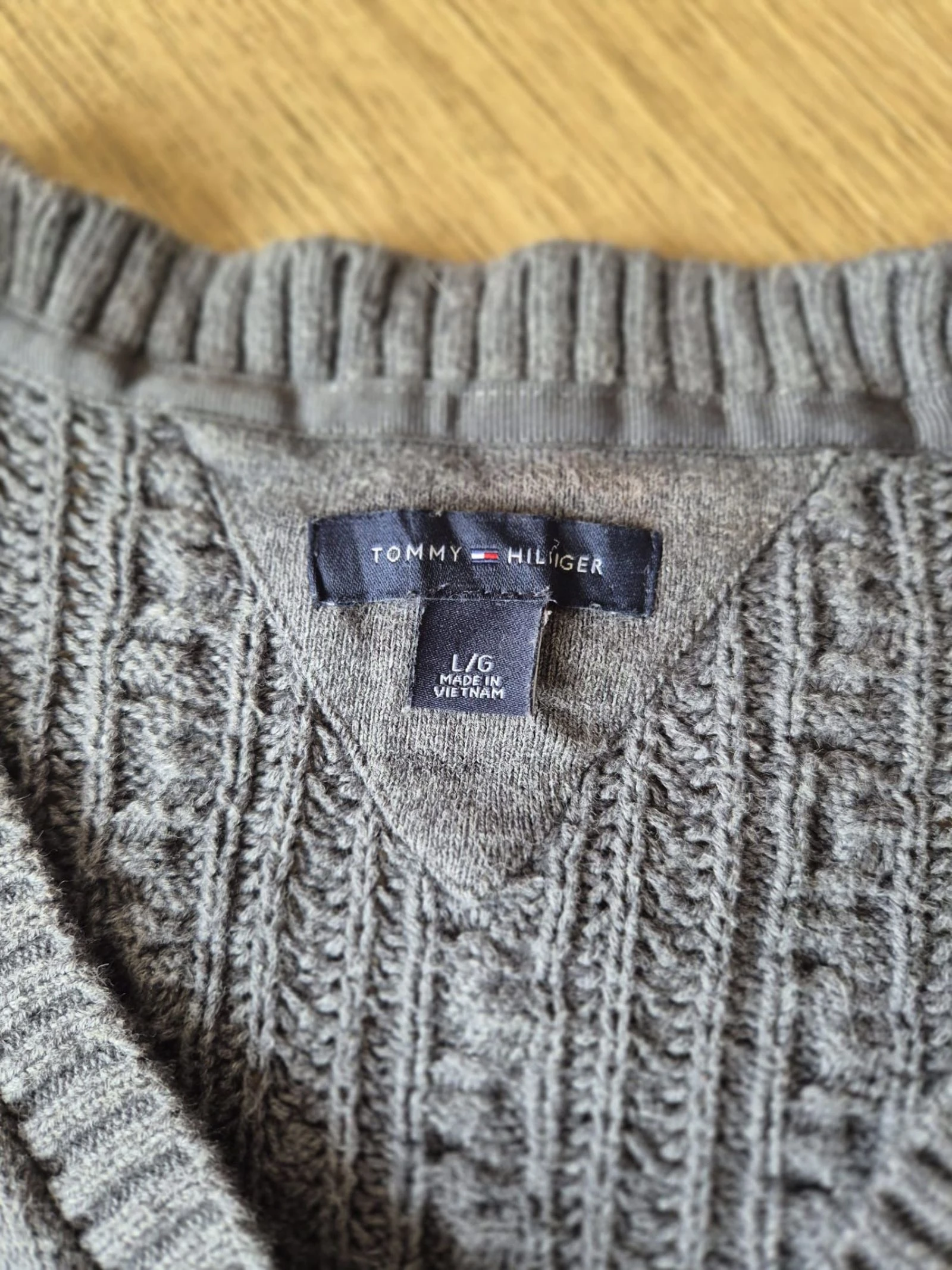 Colete / Cardigan Tommy Hilfiger - Cinza - Tamanho L (serve menor: corresponde mais a um S/M) – photo 4